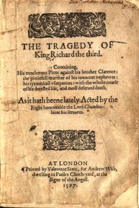 Frontispage from the First Quarto