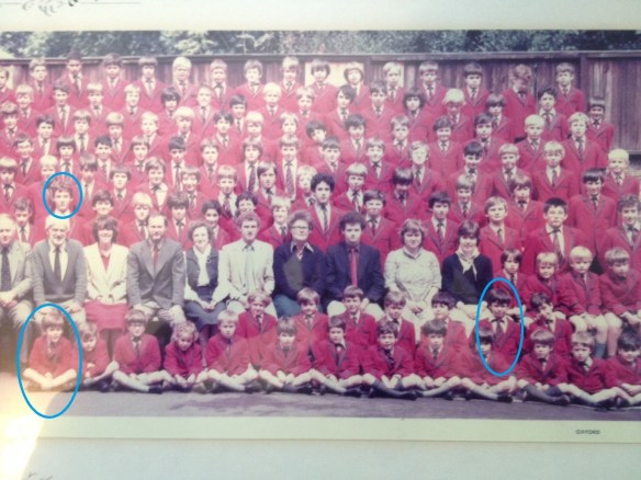 Detail of 1982 photo - author bottom left